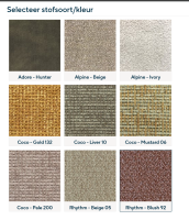 Escabel poef - Ø40 - Alpine - Ivory 101 - Unique Collection